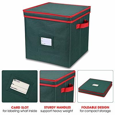 Primode Christmas Ornament Storage Box with 4 Trays, Holds Up to 64  Ornaments Decoration Balls, Holiday Storage Container with Dividers,  Constructed of Durable 600D Oxford Material (Green) - Yahoo Shopping