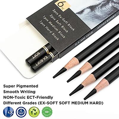 Professional Charcoal Pencils Drawing Set – 12 Pieces Soft Medium