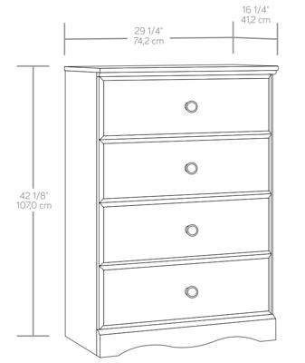 Sauder Pencil Drawer Black