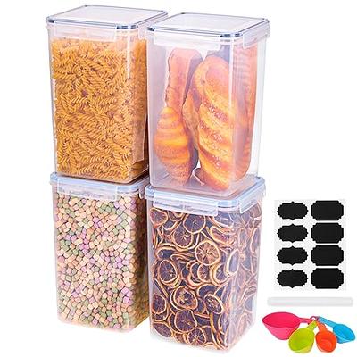 Cereal Container Storage Set - Airtight Food Storage Containers, Kitchen &  Pantry Organization, 8 Labels, Spoon Set & Pen, Great for Flour - BPA-Free  Dispenser Keepers (135.2oz) - Chefs Path 