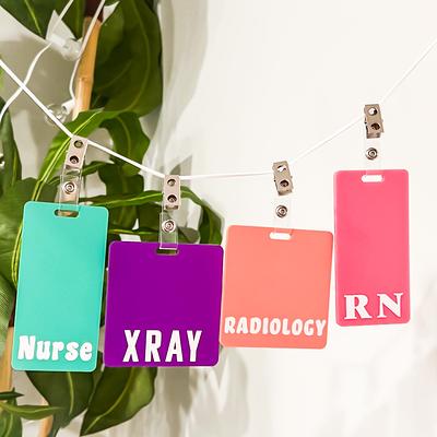 Plifal Nurse Badge Buddy Card Nursing Accessories Glitter Horizontal Badge  Identification Tags - Yahoo Shopping