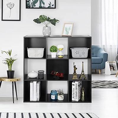 NEWSENDY 6-Tier Open Tall Skinny Bookshelf, Floor Standing Bookcase Storage  Shelves, Wooden Cube Storage Shelf for Home Office, Living Room, Bedroom,  Black - Yahoo Shopping