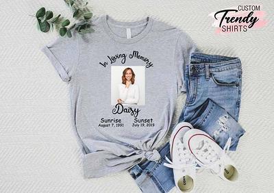 In Loving Memory T-shirt, R.I.P. Shirt, Rest in Peace Shirt, Custom Funeral  Shirt, Picture Shirt, Personalized Memorial T-shirt, RIP Tee 