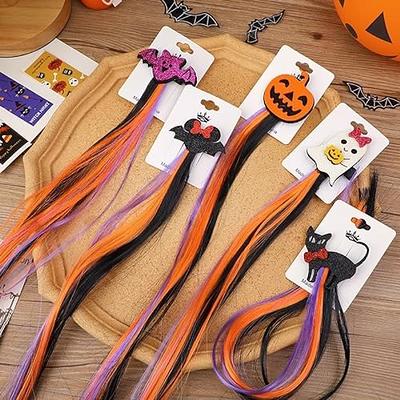 Christmas clips hair 5Pcs Colorful Hair Extension Girl Hair Accessories,  Christmas Decoration Hair Clips for Girls Christmas Party Gift (Christmas