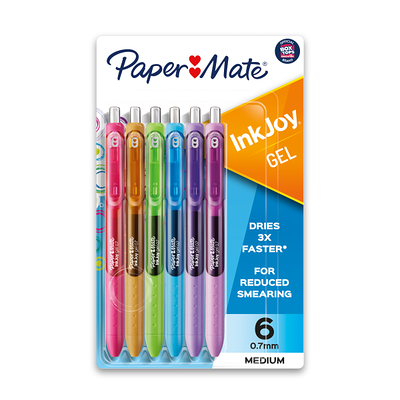 Paper Mate Point Guard Flair Needle Tip Stick Pen Red Ink 0.7mm Dozen  8420152