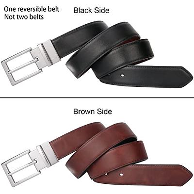 CHAOREN Leather Reversible Belts for Men - Double Style, Singular Elegance