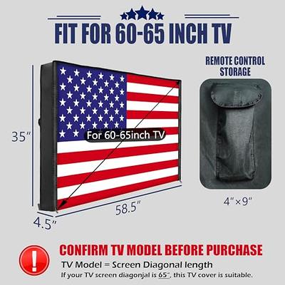 1 IC ICLOVER Outdoor TV Cover 43inch, 600D Heavy Duty Weatherproof TV  Enclosure, Waterproof Zipper Access with Bottom Seal for Out