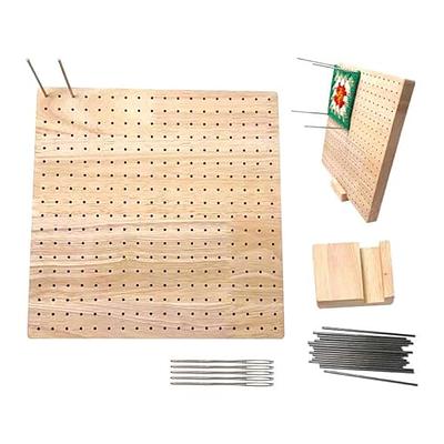 Wooden Crochet Blocking Board Reusable Handcrafted Knitting Blocking Mat  Set with 20 Stainless Steel Pins 5 Large Eye Needle and Stand for Knitting  Crochet Needlework - Yahoo Shopping