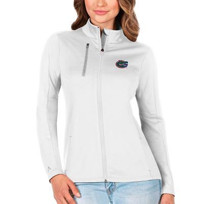 Women's Antigua Orange/Charcoal Houston Astros Generation Full-Zip