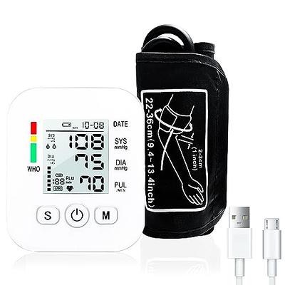 Blood Pressure Monitor, PANACARE Automatic Blood Pressure Machine for Upper  Arm, Adjustable Digital BP Cuff Kit, Adjustable Cuff Large Arm Tri-Color