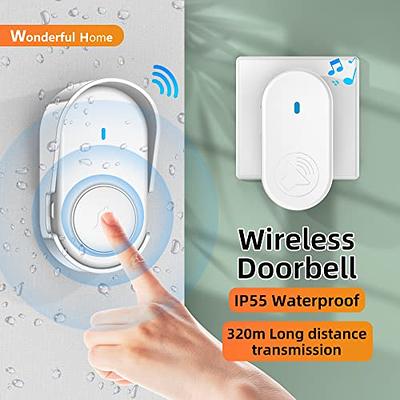 1 Set Wireless Doorbell With Led Indicator 38 Ringtones With Cd