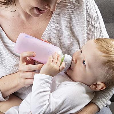 8oz Glass Baby Bottle with Silicone Sleeve