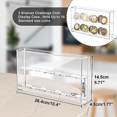 Pin Shadow Box Transparent Glass Solid Wood Pin Collection Display Case for  Military Medal