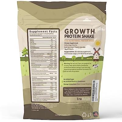 TruHeight Growth Protein Shake Ages 5+ (Vanilla) - Pediatric Recommended -  Clinically Proven Nutrients, Vitamins, & Minerals for Kids, Teens & Young