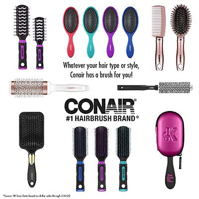 Conair Salon Results Hairbrush for Men and Women, Hairbrush for Everyday  Brushing with Wire Bristles and Cushion Base, Color May Vary, 1 Pack -  Yahoo Shopping