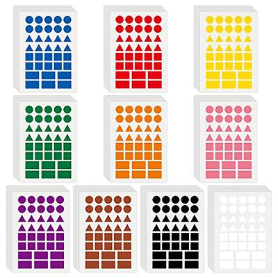 Rectangle Shape Stickers Colored Office File Labels Permanent Adhesive