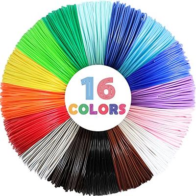 SCRIB3D 3D Printing Pen PLA Plastic Filament Refill Pack (10 assorted  colors, 10 feet each) 