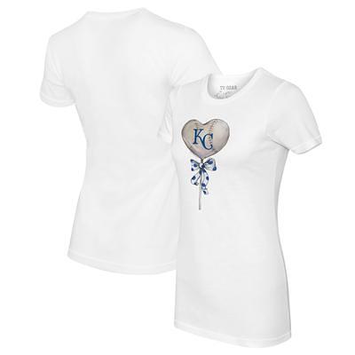 Kansas City Royals Tiny Turnip Girls Youth Triple Scoop Fringe T-Shirt