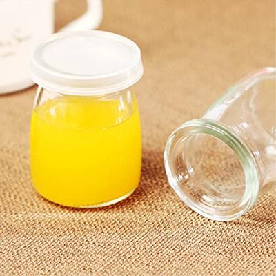 20 Pcs 4 oz Glass Jars with Lids - Yogurt Container - Yoghurt Jars