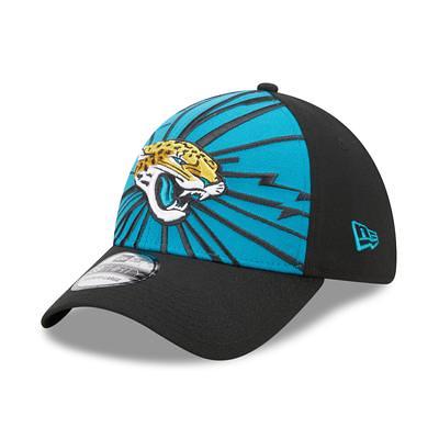 New Era Jacksonville Jaguars Teal 2022 Sideline 9FIFTY Ink Dye Snapback Hat