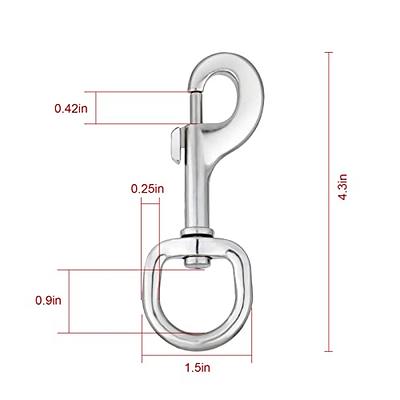 1 Inch Swivel Eye Bolt Snap Hooks Heavy Duty for Dog Leashes Bag of 10 New  