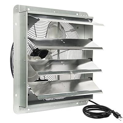 12 Inch Exhaust Fan Wall Mounted,Automatic Aluminum Shutter,High Speed  1800Cfm,V