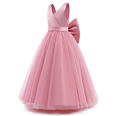 TTYAOVO Girl's Flower Princess Party Maxi Dress