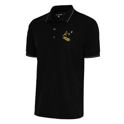 Men's Antigua White Baltimore Ravens Metallic Logo Affluent Polo