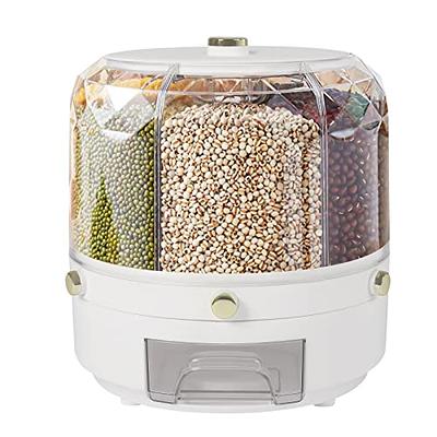 Sunnyray 4 Packs Rice Storage Container with Wheels 38.5 LB