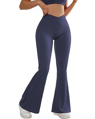 SUUKSESS Women Crossover Flare Leggings Scrunch Butt Lifting