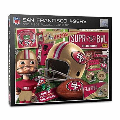 Fan Mats San Francisco 49ers Football Mat, Brown/scarlet