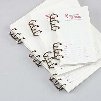 6PCS stainless steel binder rings Golden Binders Rings Loose-leaf Notebook  Coils