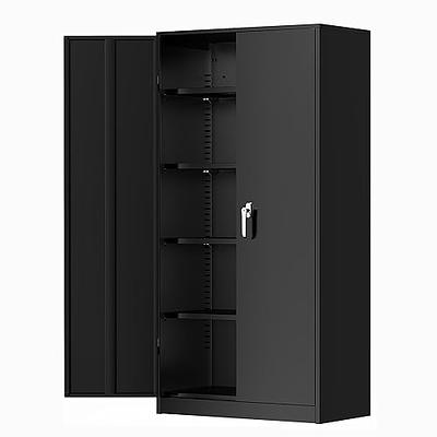 3 Drawer Rolling Metal Storage Cabinet Black/Grey for Garage Utility Room 3  Drawers