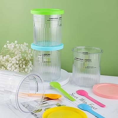 Ice Cream Pints Cup,Ice Cream Containers with Lids for Ninja