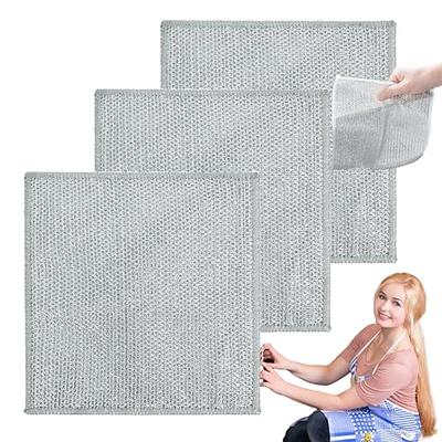 Multipurpose Wire Miracle Cleaning Cloths,Double Layer Wet Dry