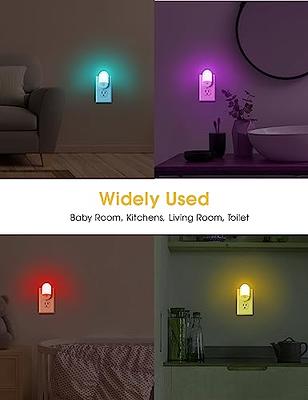 Toilet Light Motion Sensor 16 Colors Changing (2 Pack),LED Glow