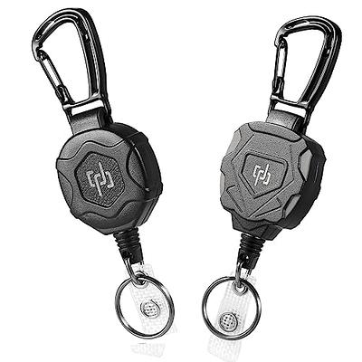 Heavy Duty Retracting Key Reel with Carabiner