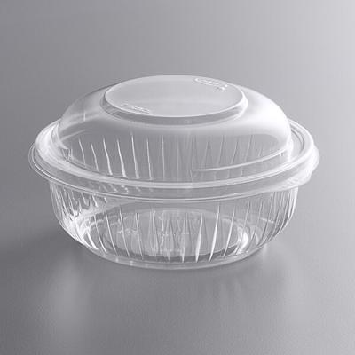 Dart SafeSeal 64 oz. Plastic Tamper-Resistant, Tamper-Evident Bowl with  Flat Lid - 100/Case