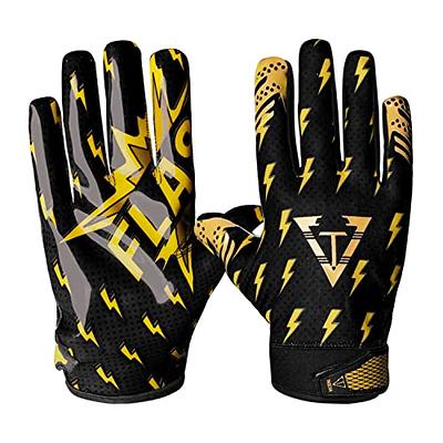  Repster Football Gloves - Tacky Grip Skin Tight Adult Football  Gloves - Enhanced Performance Football Gloves Men - Spider - Men Pro Elite  Super Sticky Receiver Football Gloves - Adult