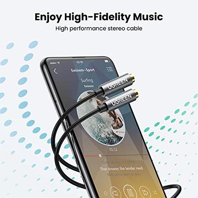Headphone Splitter for 2 Headphones 3.5mm Audio Stereo Y Splitter Cable  Headphone Jack Adapter for Earphone Headset Splitter Compatible with  Separate Microphone and Headphone Jack 4FT 