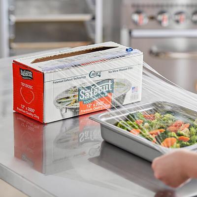 Reynolds PVC Food Wrap Clear Film Roll in Easy Glide Cutter Box, 18 x 2000 ft.