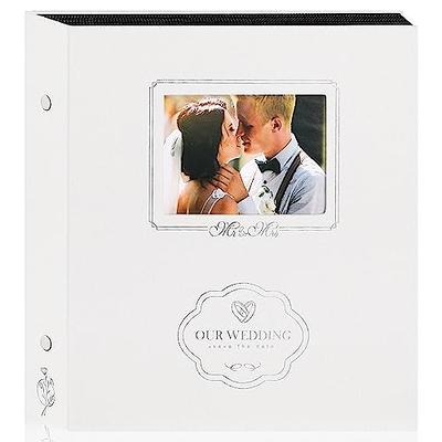 Lanpn Wedding Photo Album 4x6 600 Pocket Photos Slip in, Linen Cover Large  Capacity Newlywed Marriage Window Album Hold 600 Horizontal Vertical Photos