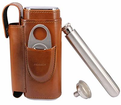 1 Finger Metal Cigar Tube & Flask