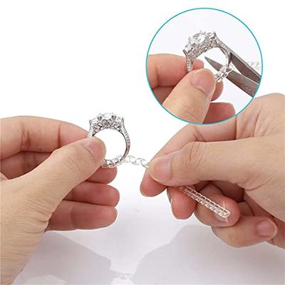 4 Piece Set ring adjuster transparent/ring size adjuster ring