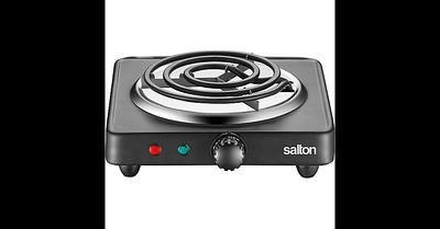 Salton Single Stainless Steel Coil Portable Electric Cooktop