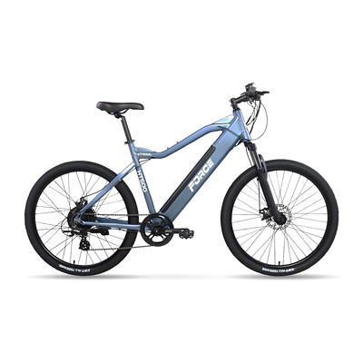 Schwinn 24 Boundary Electric Mountain Bike for Adults, 7 Speeds, 250w  Ebike Motor, Purple 