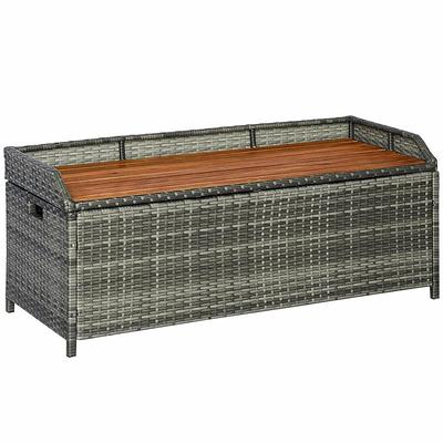 Cosco 180 Gal. Extra Large, Black and Charcoal Outdoor Deck Box 88180BGY1E  - The Home Depot