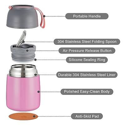 Hydrapeak 18oz Stainless Steel Vacuum Insulated Thermos Food Jar | Kids  Thermos for Hot Food and Cold Food, Wide Mouth Leak-Proof Soup Thermos for