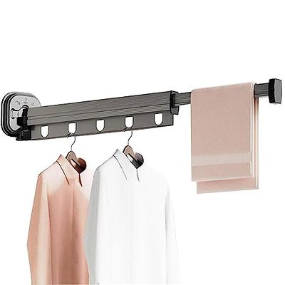 LamChyar Stretchable Hanger Storage Rack, Wall Mounted Hanger