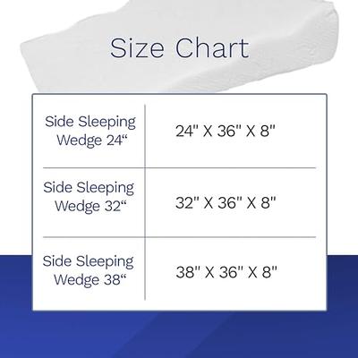 Back Support Systems Sleeping Wedge, Premium Memory Foam, Helps Relieve  GERD, Circulation & Breathing Issues, Back & Hip Pain (Side Sleeping Wedge,  24 X 36 X 8) - Yahoo Shopping